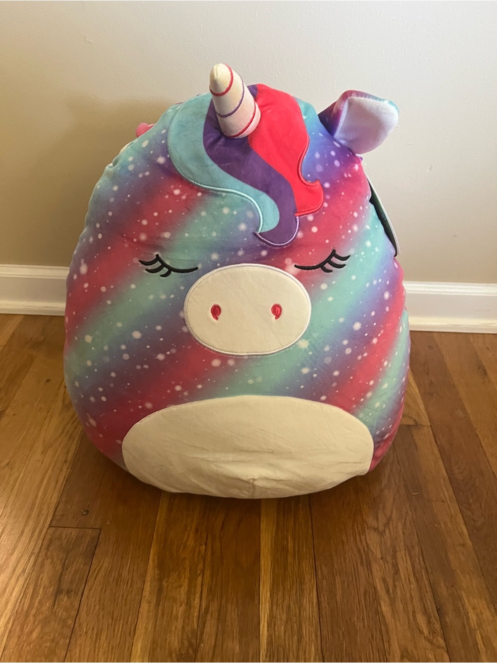 Squishmallows Rainbow Galaxy Unicorn Plush - Pink, Purple, Teal
